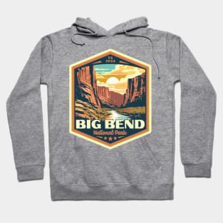 Big Bend National Park Vintage WPA Style National Parks Art Hoodie